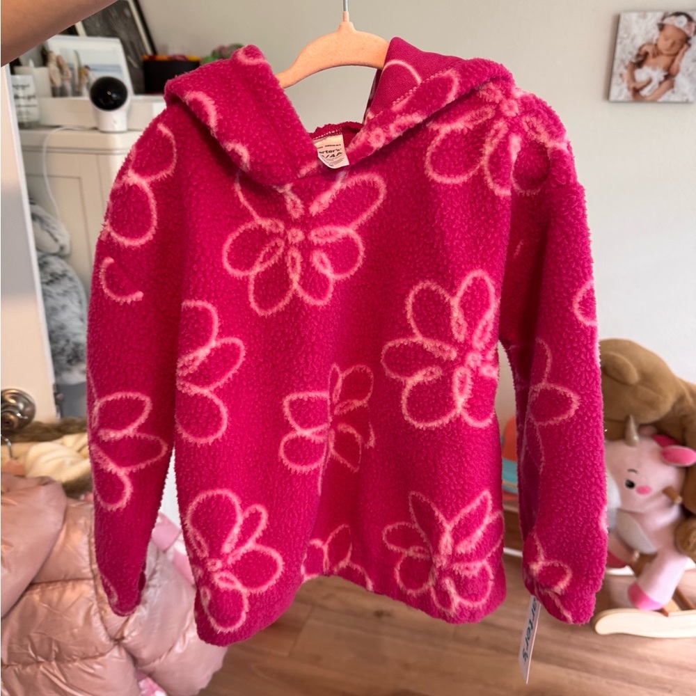Carter’s Cozy Pink Floral Kids Hoodie